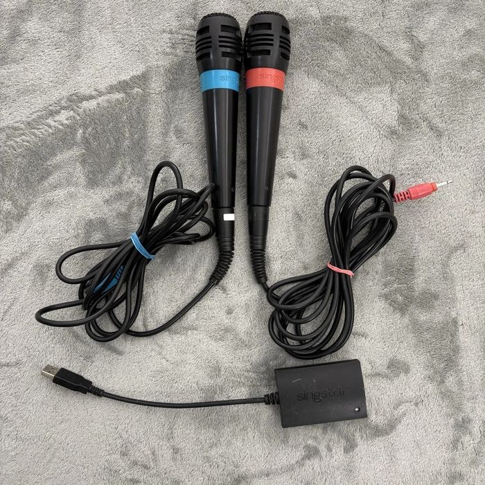 Microfones SingStar PS2 e PS3