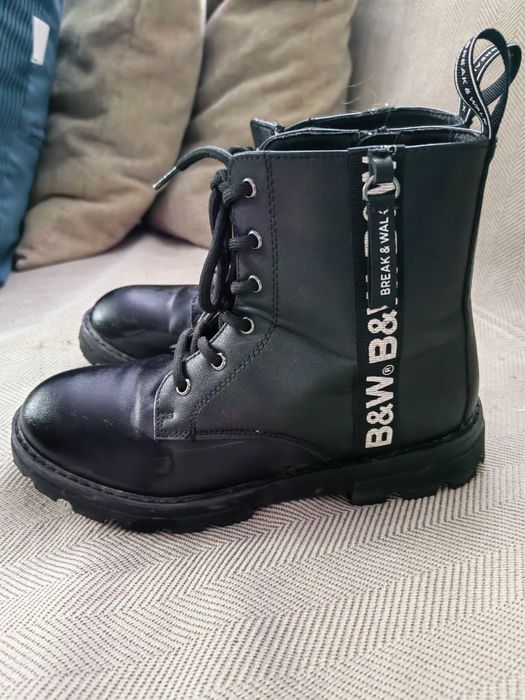 Botas estilo militar B&W para criança