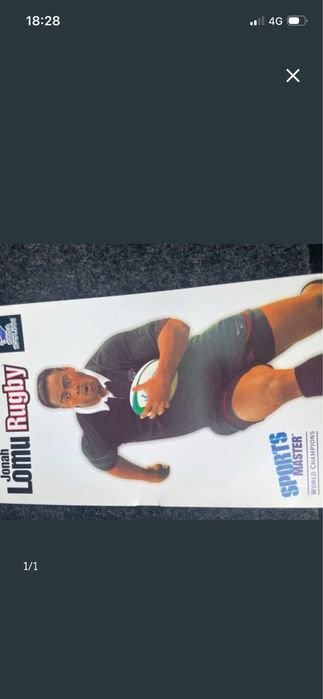 Poster Jonah Lomu Sega Saturn