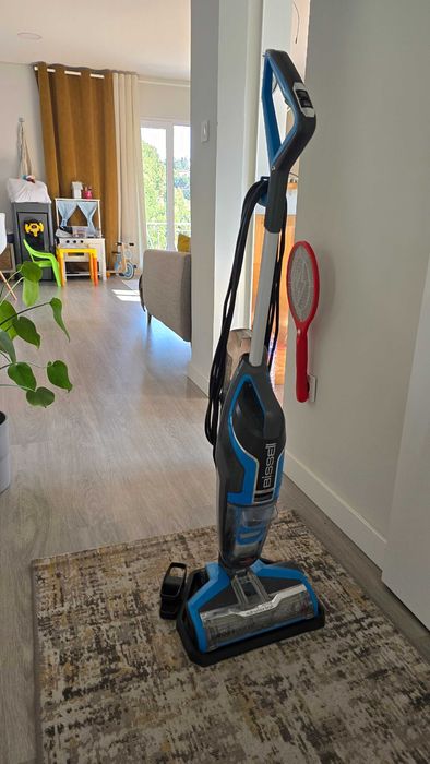 Aspirador vertical bissell croswave lava e aspira