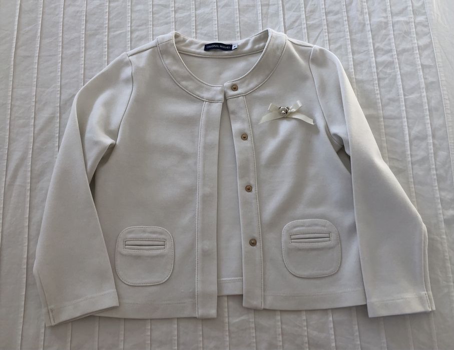 Conjunto vestido e casaco original marines, 4 anos