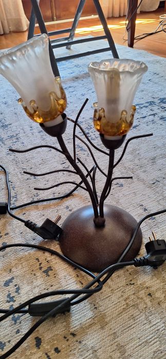 Par de candeeiros de mesinha de cabeceira