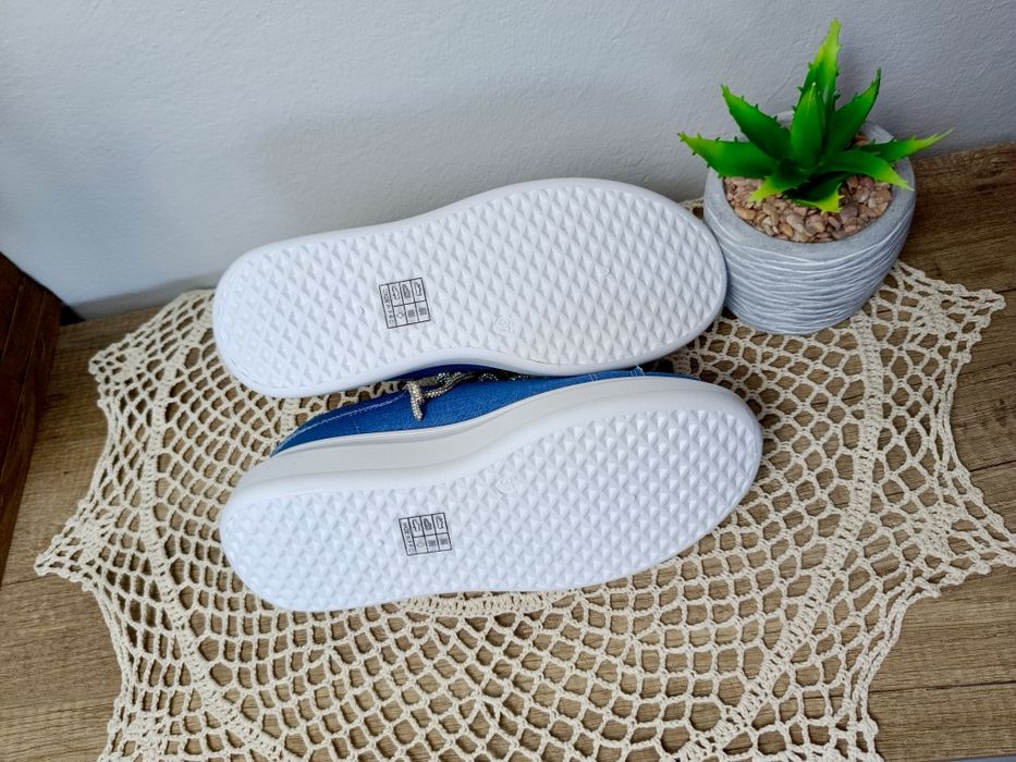 Damskie trampki na platformie buty sportowe sneakersy 37