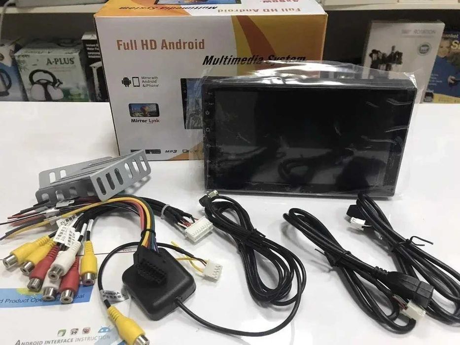 Автомагнітола, магнітола  2 DIN Podofo 8701 Android 2-32 та 4-64 GB