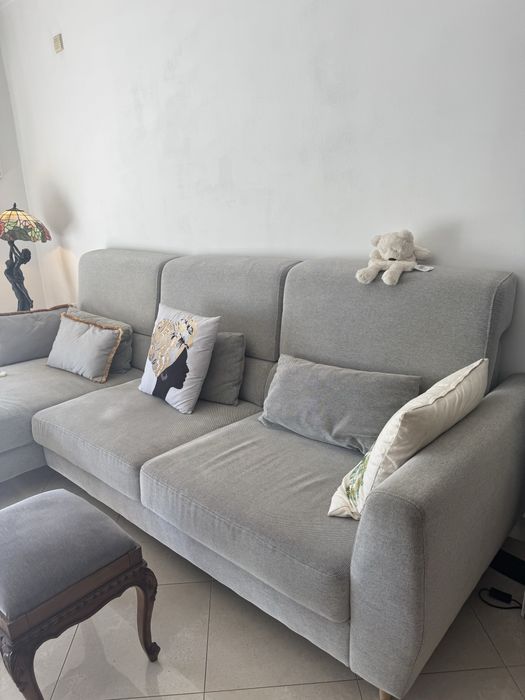 Sofá 3 lugares c/chaise longue