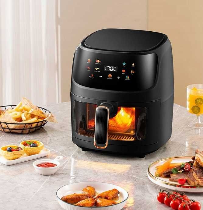 Frytkownica 5L/1400W beztłuszczowa LINBOX Air Fryer CZARNA