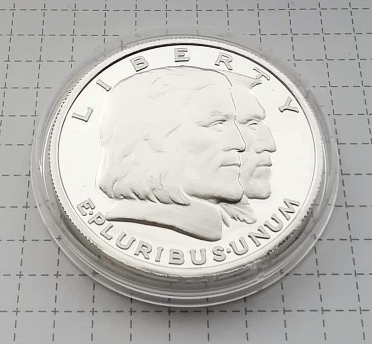 США пам'ятний Раунд. СРІБЛО. ПРУФ. 1936 р. 300 років Лонг - Айленду.