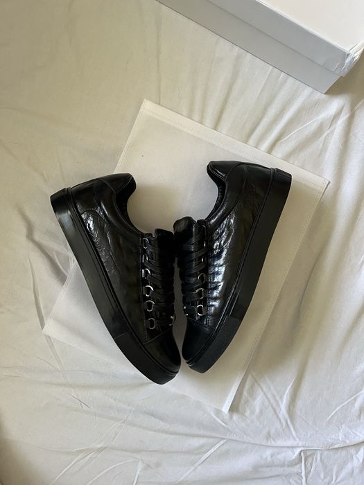Кросівки balenciaga arena low white black / баленсіага арена низькі кросівки