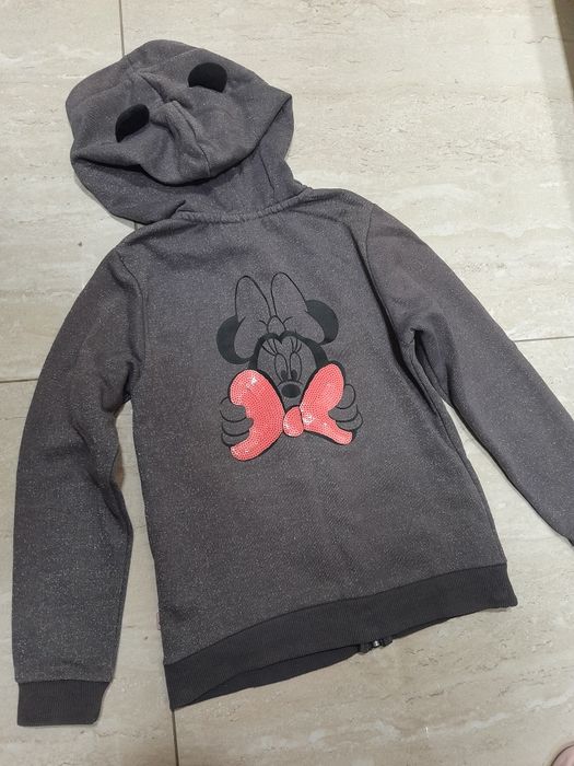 Bluza 128  kolor szary Myszka Minnie