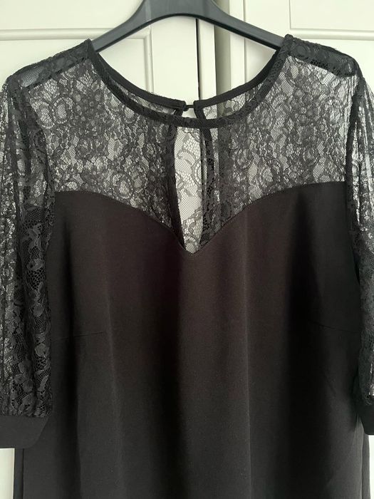 #Bodyflirt sukienka czarna koronka L