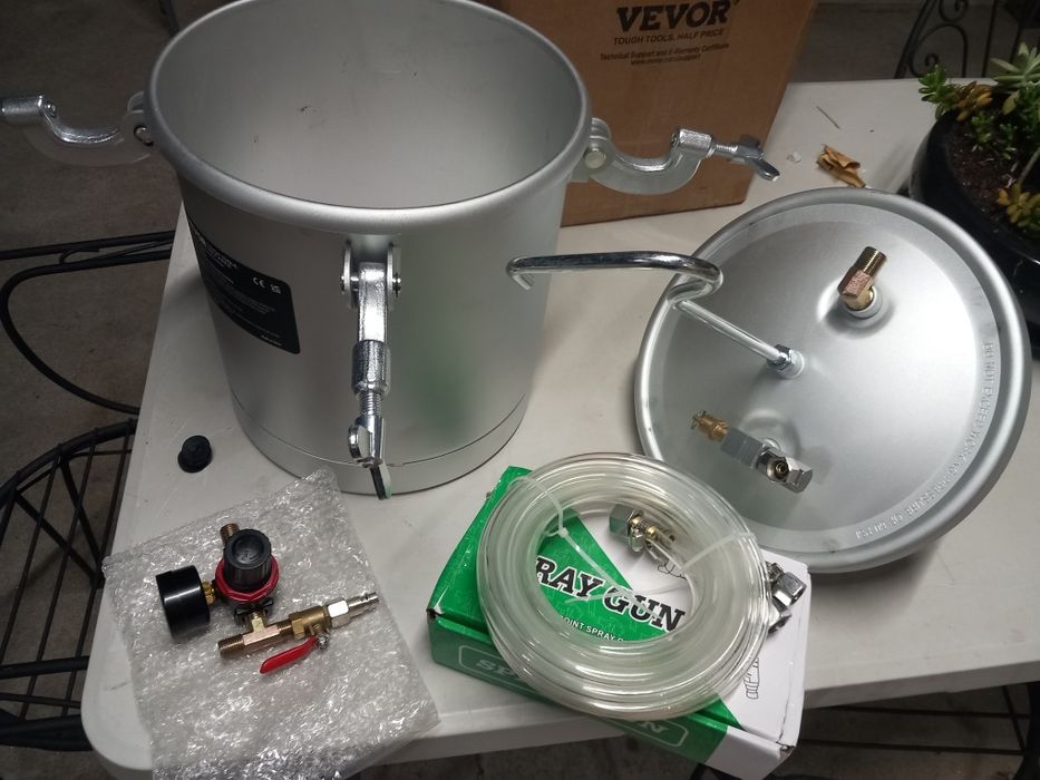 Depósito pressurizado com pistola para pintura 10 litros