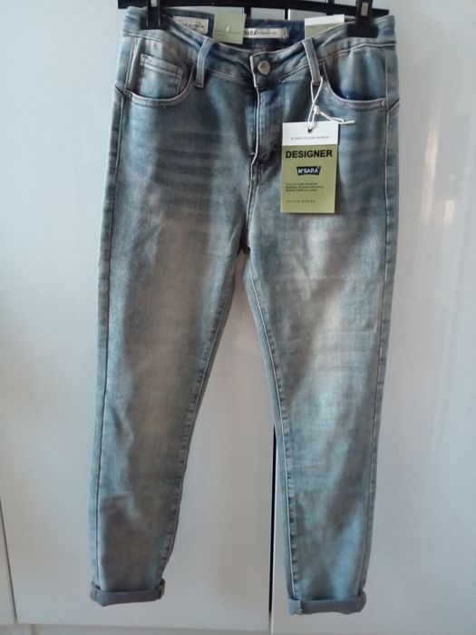 Jeansy M Sara niebieskie