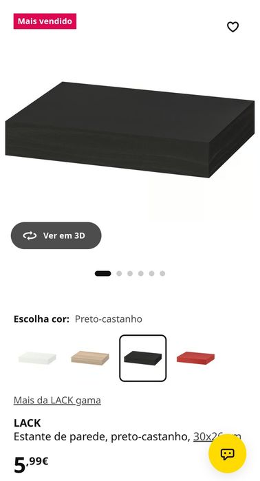 Prateleiras Lack Ikea