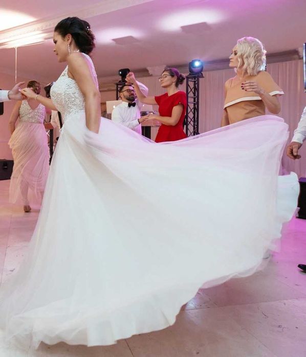 Suknia ślubna MS Moda Alisa Princessa Księzniczka 36