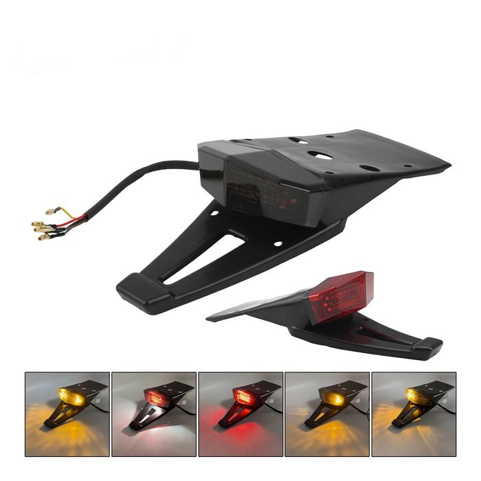 Rabeta com Farolim Traseiro LED e Piscas para Moto Motocross