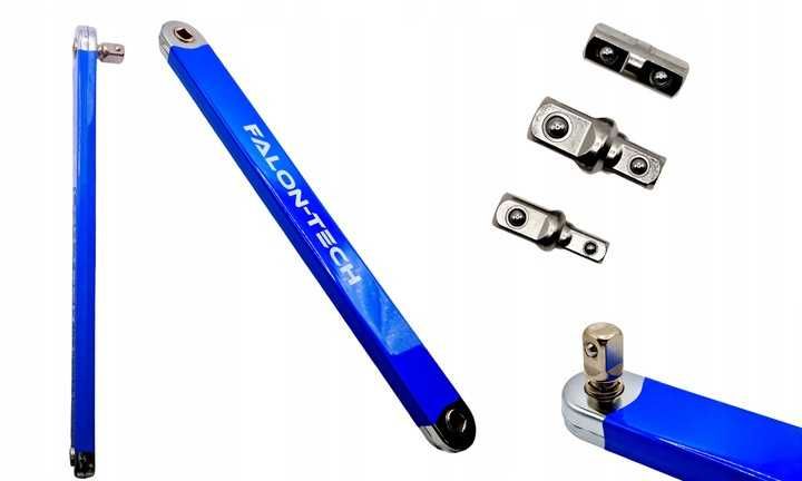 Подовжувач з тріскачкою. перехідник з адаптерами 1/4, 3/8, 1/2 FT1579