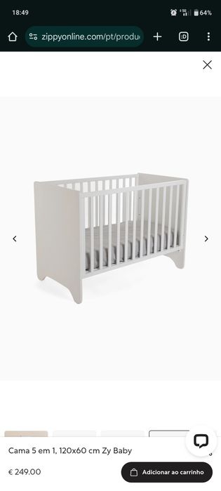 Cama 5 em 1, 120x60 cm Zippy Baby