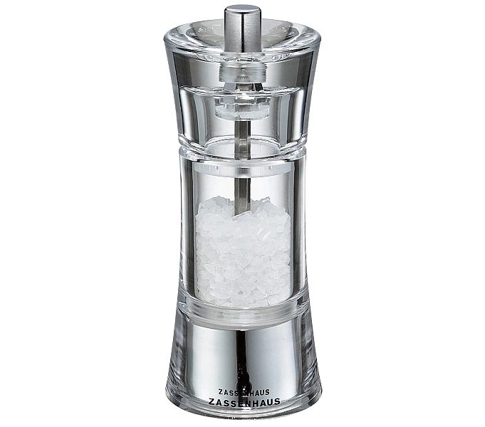 Młynek Zassenhaus Aachen do soli, śred. 5,8x14 cm, akrylowy
