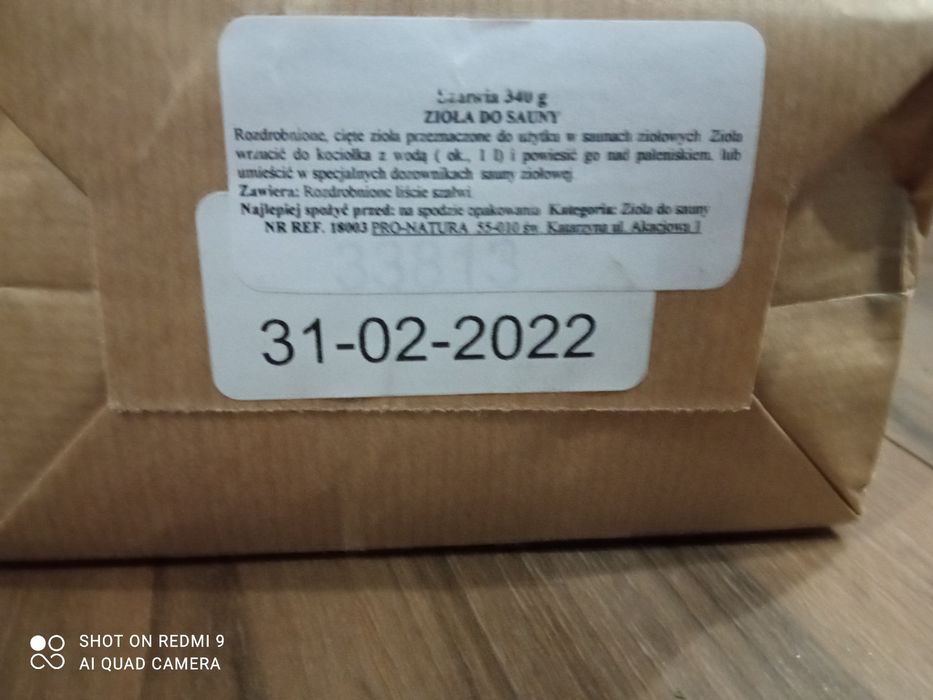 Szałwia. Zioła do sauny 340 g