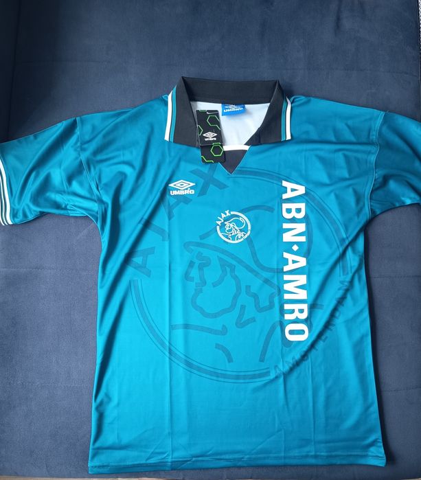 koszulka replika wyjazdowa Ajaxu Amsterdam z sezonu 1995/19
