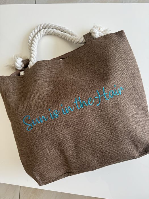 Torba na plażę, na codzień, koszyk nowa