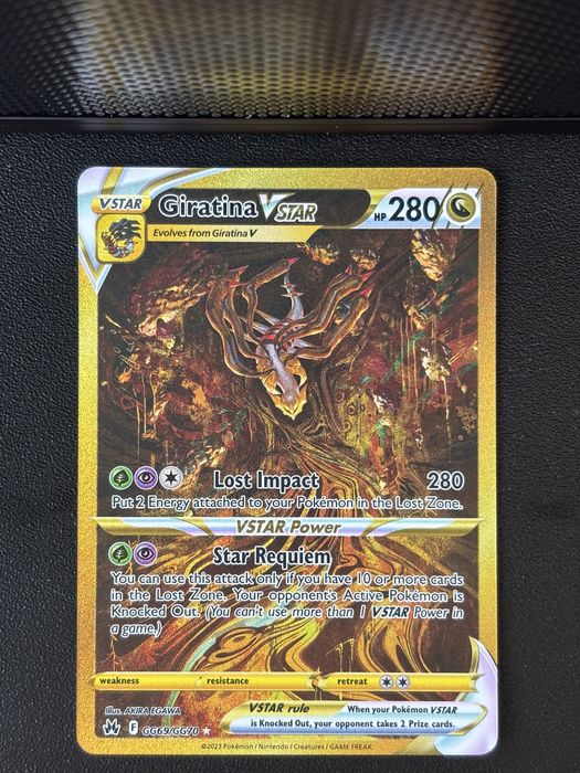 Giratina Vstar (CRZ GG69) - carta de pokemon tcg