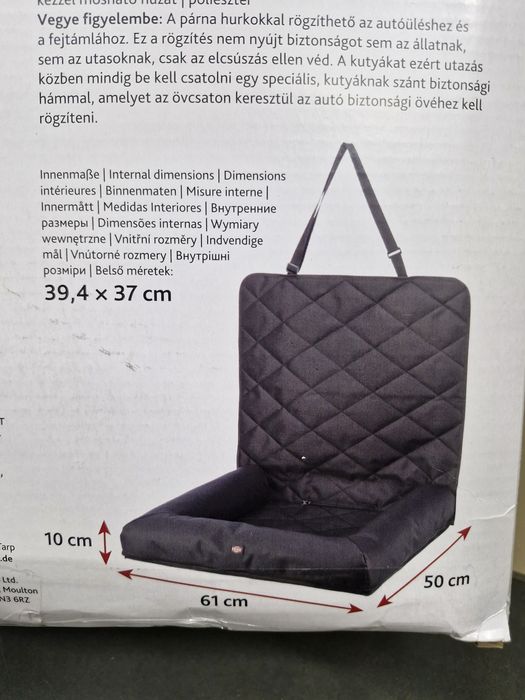 Fotelik samochodowy dla psa