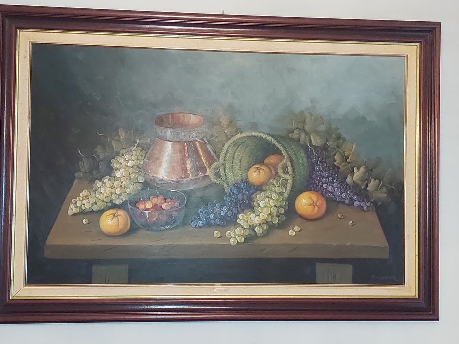 Quadro pintado a óleo.