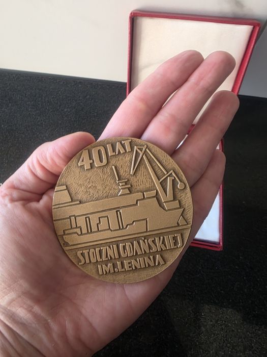 40 lat Stoczni Gdańskiej im.Lenina medal odznaka