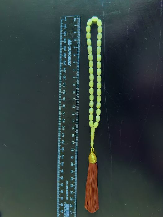 Чотки з натурального цільного бурштина