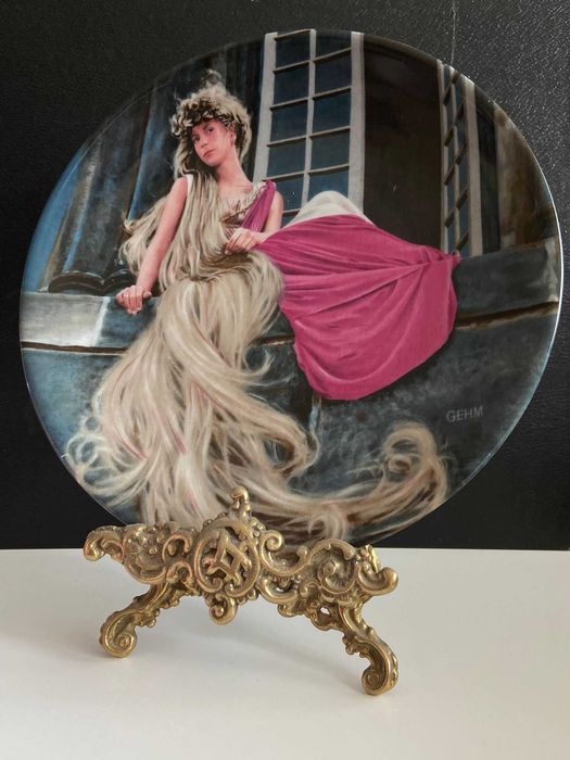 Talerz porcelana dekoracyjny kolekcjonerski "Rapunzel" Bavaria