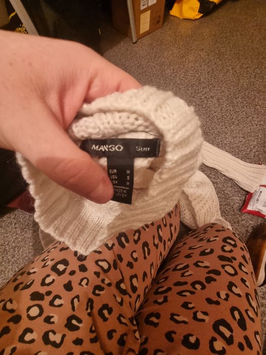 golfik damski M bialy