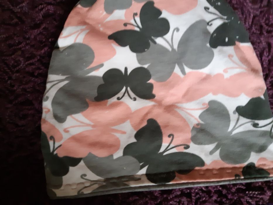 śliczny komplet czapka komin opaska dla dziewczynki ok. 3-5 lat