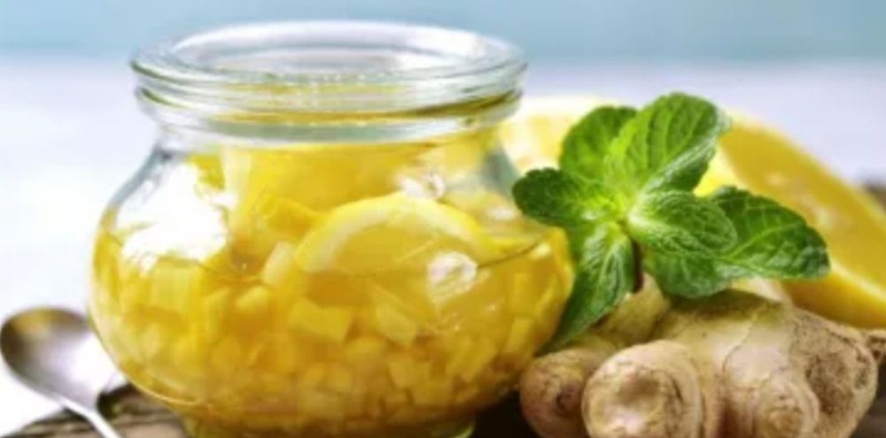Syrop miodowo cytrynowy z imbirem