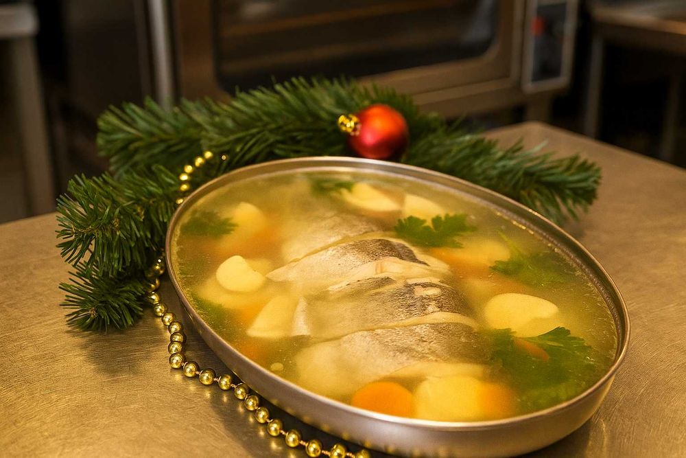 Świąteczny zestaw wekowanych słoików z rybą oraz inne wysyłka