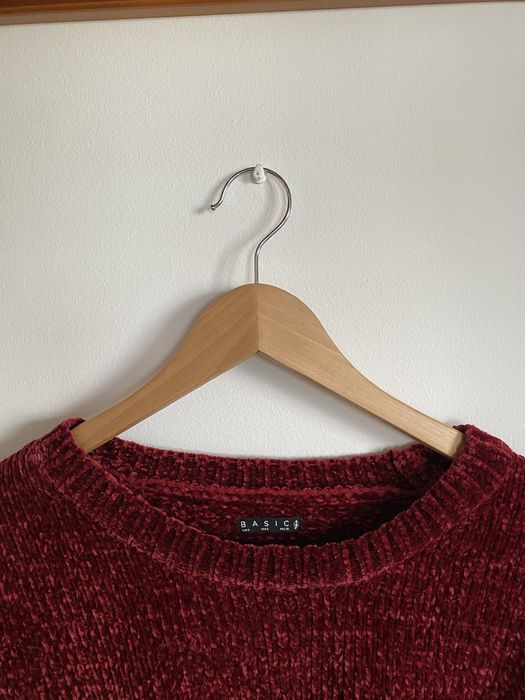 Camisola de malha vermelha Stradivarius