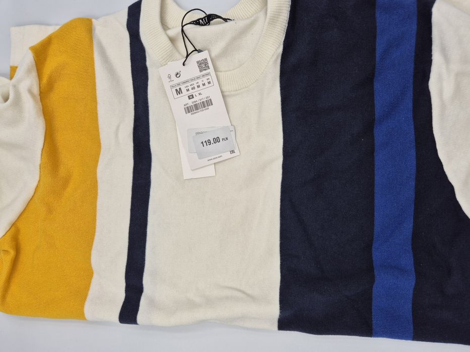 Nowa Oryginalna z metką koszulka tshirt bluzka t-shirt ZARA M