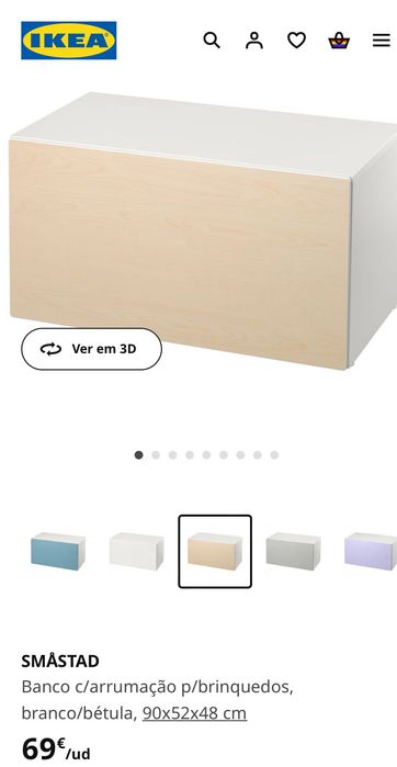 Baú de arrumação ikea