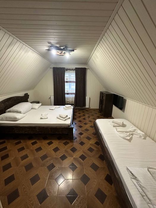 Котедж "Хата Зустріч" с.Поляниця (Буковель). Чан, Сауна.