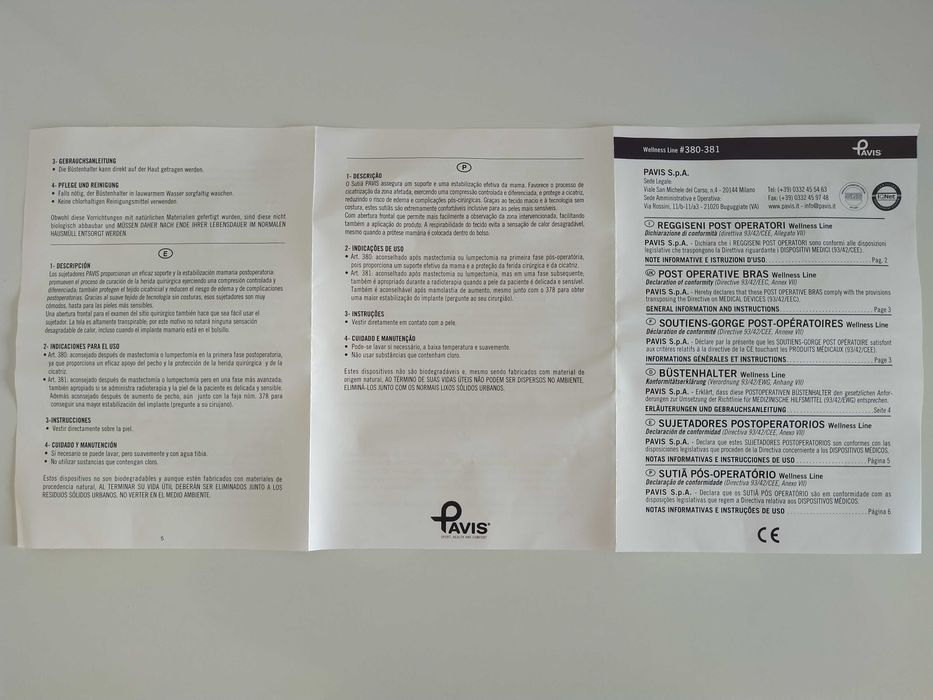 Sutiã pós-operatório (NOVO) - tamanho M (p/ quem veste S)