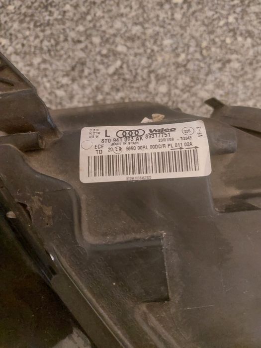 Farol ótica óptica audi a5 Xenon