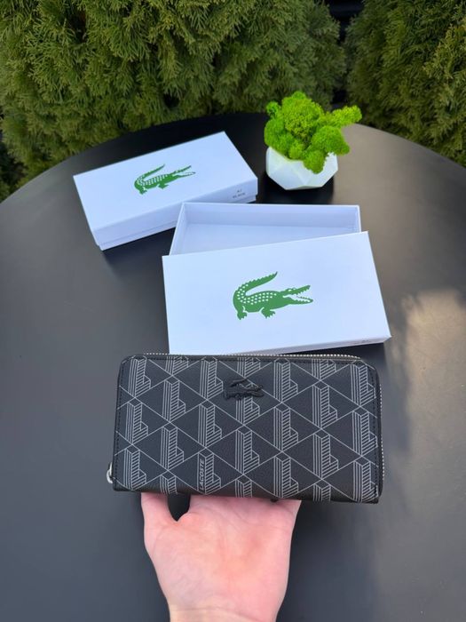 Гаманець Lacoste чоловічий Портмоне Лакоста з подарунковою коробкою