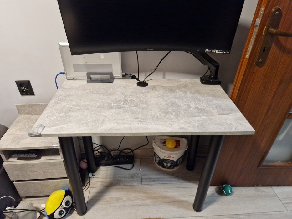 Biurko komputerowe 90x50 SZARE