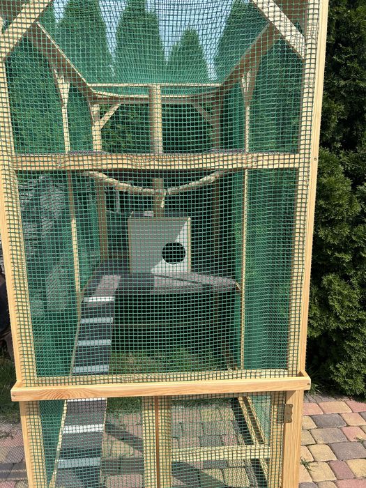 Woliera dla kota 200x200x100 piękna domek drapak