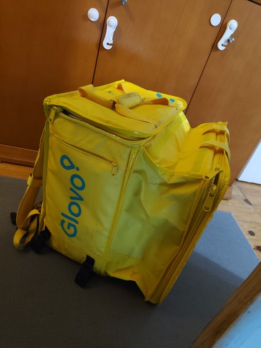 Mochila Glovo XXL impermeável expansível