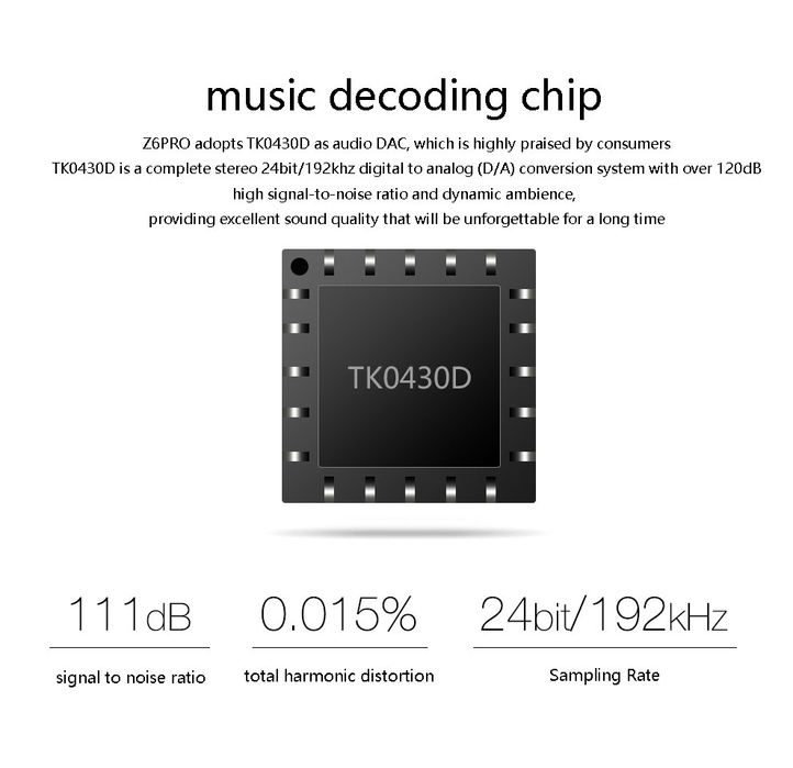 Hi-Fi плеер Z6 PRO Bluetooth DSD512 DSF DIFF PCM ESS аудиотерапия