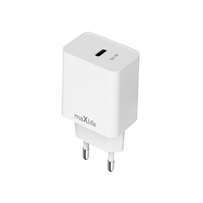 Maxlife ładowarka sieciowa PD QC MXTC-13-20C 1x USB-C 20W biała