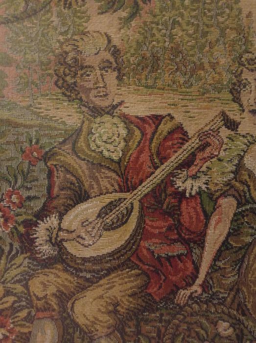 Quadro com antiga tapeçaria