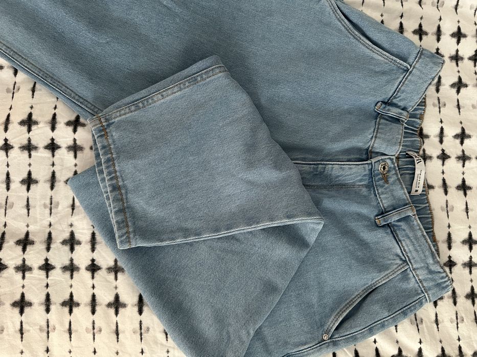 Zara jeans 38 M carrot fit z wysokim stanem