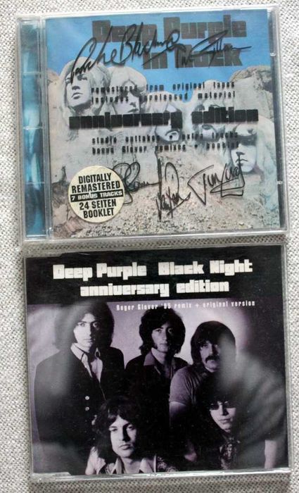 Deep Purple In Rock CD 25th Ann + Black Night CD Single